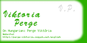 viktoria perge business card