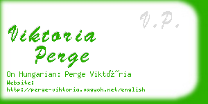 viktoria perge business card